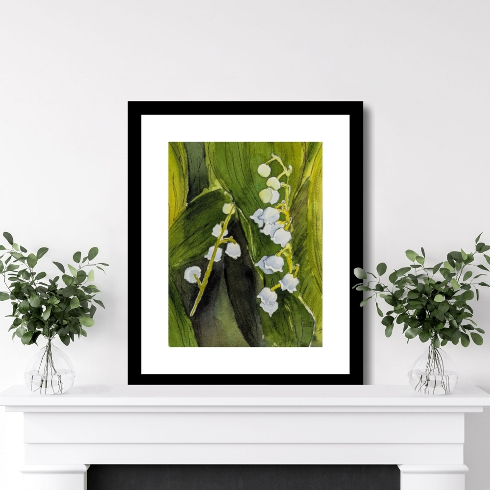 Lily of the Valley Botanical Art Print
